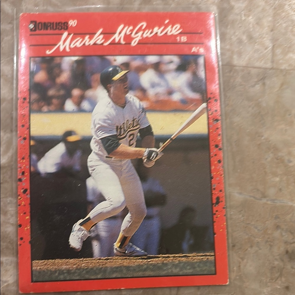 Donruss 90 Mark McGwire Baseball Card #185